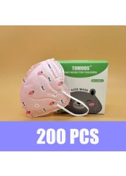 Cute Kids KN95 Mask 5 Layers Face Mask Respirator FFP2 Mascarillas Strawberry Panda KN95 Pocket Masks for Kids Boys Girls