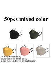 4 Layers Reusable Korean KN95 Masks Black Mascherine FFP2 CE Certificate Mascarillas FPP2 Protective Adult Face Mask ffp2fan