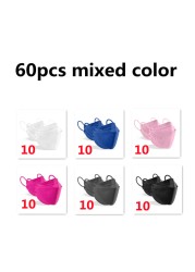 10-100pcs Korean Fish KN95 Maske FFP2 Mascarillas FPP2 Approved Health Protective Face Mask Respirator Mouth Masks ffp2fan CE