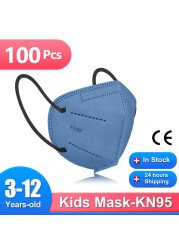 Morandi KN95 Baby Mask FFP2 Mascarillas FPP2 Certified Baby Health Protection Face Mask CE masque enfant ffp2fan niños FP2