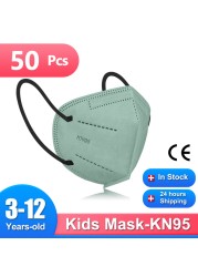 Morandi KN95 Baby Mask FFP2 Mascarillas FPP2 Certified Baby Health Protection Face Mask CE masque enfant ffp2fan niños FP2