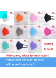 10-100pcs FFP2 Reusable Baby Mask CE Approved FPP2 Mascarillas Infantil 5 Layer Filter ffp2kids mask kn95 mascarillas niños