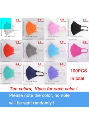 10-100pcs FFP2 Reusable Baby Mask CE Approved FPP2 Mascarillas Infantil 5 Layer Filter ffp2kids mask kn95 mascarillas niños