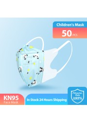 Elough Mascarillas FPP2 Niños Mask Infant Reusable FFP2 3D Cartoon KN95 Masks For Kids FFP 2 4 Layers ffp2 Kids Mask