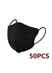 5D face mask KN95 masks ffp2 spain healthy mask FFP2 ce approved fp2 masks kn 95 black respiratory mask ffp3