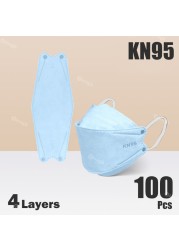 Morandi Mask Fish Type Kn95 Mask FFP2 EU Approved Reusable Face Mask ffp2mascarillas fpp2 mascarillas kn95 Certificate