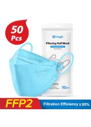 Korean FPP2 Masks KN95 Mascarillas FFP2 homology adas black 4 layers protective face mask reusable ffp2fan CE Masque Noir