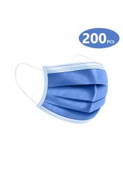 10-200pcs disposable adult face masks mascarillas quiurgicas homology adas 3 ply filter mouth face mask color mask christmas