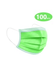 10-200pcs disposable adult face masks mascarillas quiurgicas homology adas 3 ply filter mouth face mask color mask christmas