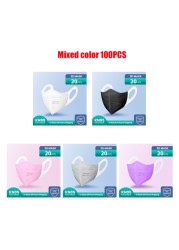 Elough 3D Mask Adult KN95 FFP2 Protective Mask FPP2 Mascarilla Spain Negra Reusable Respirator ffp2mascarillas FP2