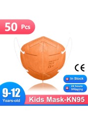 9-12 Years Children FFP2 Masks 5 Layers Mascarilla KN95 Infantil FFP2mask Niños Mascarillas FPP2 Homologada Kids Mask FP2