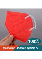 9-12 Years FFp2 Mascarillas Children Colors kn95fan Kids ffp2fan Ninos CE Masque FPP2 Reusable Filter Mask kn95 infantil