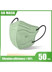 Mascarene FFP2 CE Certificate Europe 5D KN95 Adult Masks ffp2masque FFP 2 Mascarilla FPP2 Homolucada