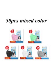 Kids KN95 Fashion Face Mask Children FPP2 mascarilla ffp2 infantil masque noir ffp2fan ce reusable respirator ffp 2 filter mask