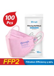 أقنعة Mascarillas FFP2 KN95 Mascarilla FPP2 homology ada Europa CE 4 رقائق ffp2قناع الجهاز التنفسي FPP2 الكورية Masken FFP 2 FFPP2