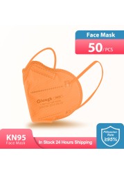 Elough CE ffp2mascarillas FPP2 Mask Black FFP 2 Respirator KN95 Adult FFP2 Mask Reusable 5 Layer Protector