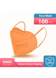 Elough CE ffp2mascarillas FPP2 Mask Black FFP 2 Respirator KN95 Adult FFP2 Mask Reusable 5 Layer Protector