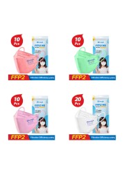 FPP2 Approved Children Mask FFP2Fan Kids Korean Fish Mask Respirator Mask FFP 2 KN95 Face Masks pff2 ffp2reuse zable FFPP2