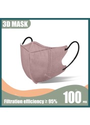 Elough Morandi 3D Mask for Mascaras kn95 korean fish mask ffp2fan adult 4L Ayers FFP 2 KN95 Mask KN 95 Mask Black