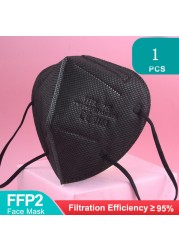 قناع ffp2 negras ffp2 متعدد الألوان ffp2 mascarillas kn95 mascarillas fpp2 قابل لإعادة الاستخدام ce قناع واقٍ الجهاز التنفسي fpp2 mascarillas