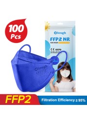 Elo FPP2 Masks For Kids 6-12 Years Korean Fish Mascarilla Infantil FPP2 Resale 4 Layers FFP2 KN95 Mask For Kids