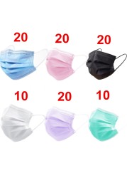 Disposable baby mask 3 layers colorful non woven baby masks for kids