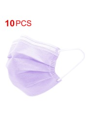 Disposable baby mask 3 layers colorful non woven baby masks for kids