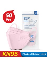 أقنعة Elough KN95 الأسماك Morandi لون ffp2 mascarilla fpp2 homology ada إسبانيا 4 طبقات قناع الوجه التنفسية ffp2masque FFP 2