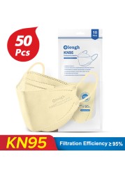 أقنعة Elough KN95 الأسماك Morandi لون ffp2 mascarilla fpp2 homology ada إسبانيا 4 طبقات قناع الوجه التنفسية ffp2masque FFP 2