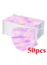 10-100pcs Disposable Face Mask 3 Layer Non-woven Filter Star Mouth Face Mask Anti-Dust Adult mascarillas quiurgicas homology adas