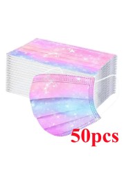 10-100pcs Disposable Face Mask 3 Layer Non-woven Filter Star Mouth Face Mask Anti-Dust Adult mascarillas quiurgicas homology adas