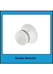 2 in 1 Wireless Carbon Monoxide Smoke Sensors Co Toxic Gas Leak Detector 85dB Built In Voice Promp Digital Color LCD Display