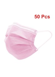 Black Masks 3 Layers Mask Face Masks Melt Blown Cloth Disposable Anti Dust Protective Ear Masks Mouth Mask Mascarillas