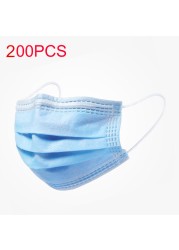 3-layer protective face mask with anti-dust filter for adults disposable