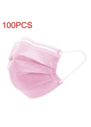 3-layer protective face mask with anti-dust filter for adults disposable