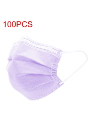 3-layer protective face mask with anti-dust filter for adults disposable