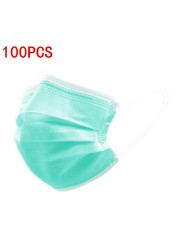 3-layer protective face mask with anti-dust filter for adults disposable