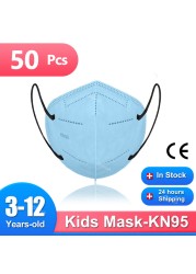 KN95 mask for kids mask ffp2fan niños CE masque enfant face shield for kids girls boys mascarillas fpp2 niños infantil FP2