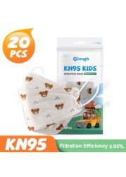 إيلو ماسكاريلا FPP2 نينوس كارتون لطيف الأطفال KN95 قناع 4 رقائق Mascarilla FFP2 Infantil homology ada FP2 أطفال ماسكارا KN 95