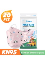 إيلو ماسكاريلا FPP2 نينوس كارتون لطيف الأطفال KN95 قناع 4 رقائق Mascarilla FFP2 Infantil homology ada FP2 أطفال ماسكارا KN 95