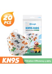 إيلو ماسكاريلا FPP2 نينوس كارتون لطيف الأطفال KN95 قناع 4 رقائق Mascarilla FFP2 Infantil homology ada FP2 أطفال ماسكارا KN 95