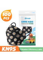 إيلو ماسكاريلا FPP2 نينوس كارتون لطيف الأطفال KN95 قناع 4 رقائق Mascarilla FFP2 Infantil homology ada FP2 أطفال ماسكارا KN 95