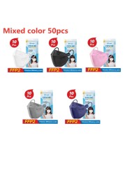 FFP2 Masks For 6-12 Years Kids FPP2 Masks Kids Kn 95 Mask FP2 Homology Ada 4 Ply Korean KN95 Mask ffp2 infant ffp2fan niños