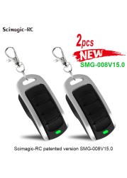 Garage Door Remote Control 433mhz Command Garage 868MHz Replication Garage Door Opener Rolling Code Transmitter Controller Latest Version Scimagic-RC SMG-008V15.0 Universal Remote Control 280MHz-868MHz