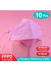 New FFP2 fish type mask KN95 mask ffp2 mascarillas korean face mask adult protection mask FPP3 mask ffp2 mascarillas homology adas