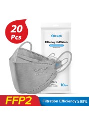 CE FFP2 قناع KN95 قناع الكبار FFP2 Mascarillas 4 طبقات fpp2 homology ada colores التنفس سلامة واقية FPP2 قناع