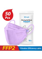 CE FFP2 قناع KN95 قناع الكبار FFP2 Mascarillas 4 طبقات fpp2 homology ada colores التنفس سلامة واقية FPP2 قناع