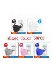 FFP2 kn95 fpp2 reusable mask certified nK95 mask crayon mascarillas hmegenicas protective face mask cubrebocas ffpp2 pff2