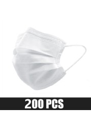 Disposable protective mask 3 ply non woven fabric dust cloth