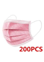 Disposable protective mask 3 ply non woven fabric dust cloth